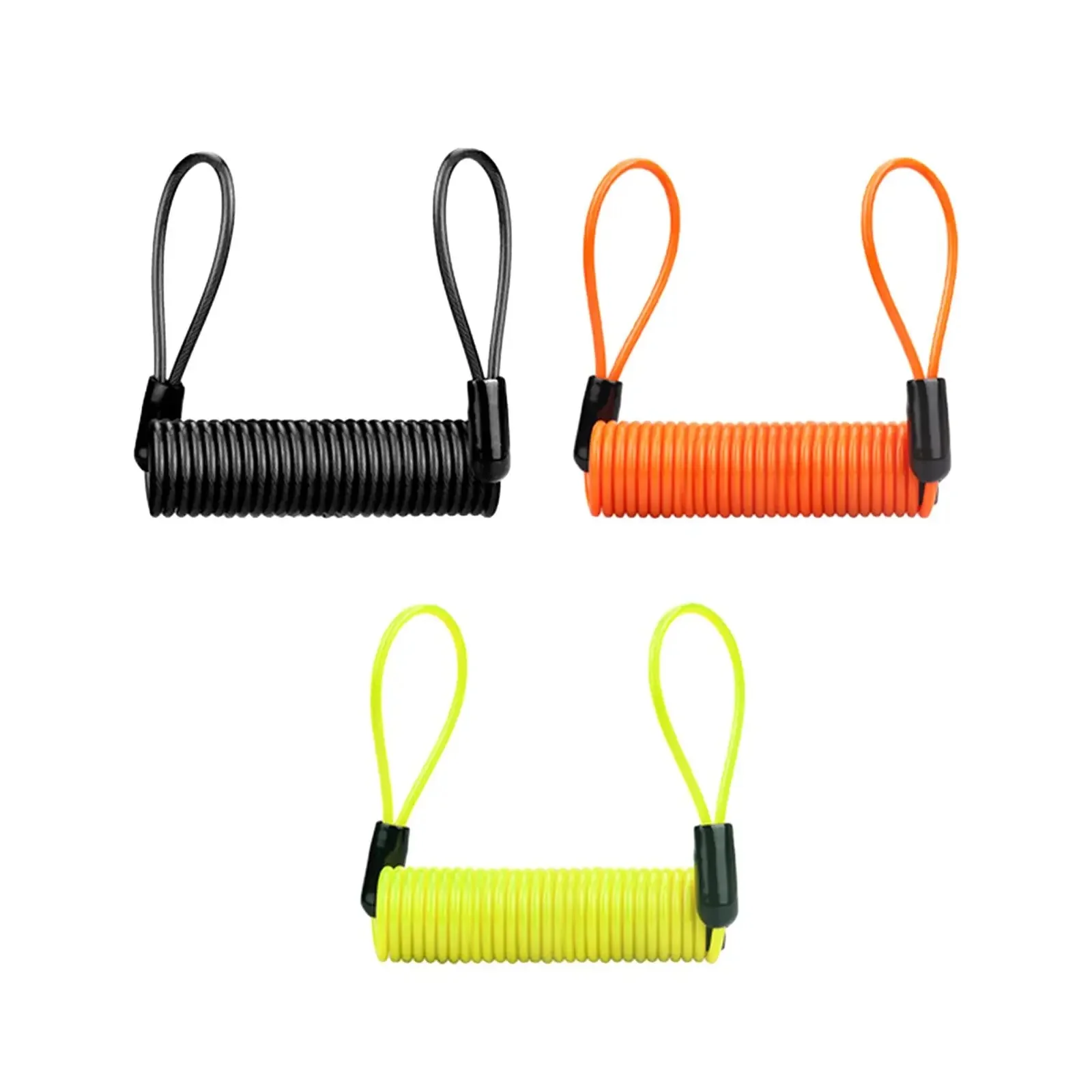 AliExpress perfeclan Lock Reminder Cable 1.2M Alarm Lock Security Lanyard Loop Disc Reminder Coil Cable for Bicycle Vehicle Motorcycle ATV Bike