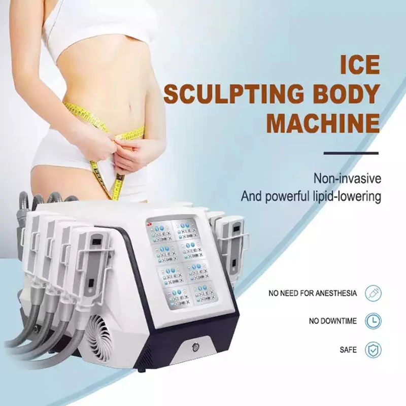 

2023 Professional Weight Loss Machine For Remove Fat 8 Handles Diamond Ice Cryo Pads Cold Body Sculpting Criolipolisis Equipment