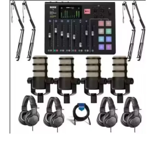

Встроенная производственная консоль Mike Caster Pro для подкастов
