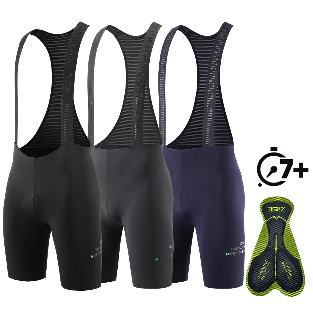 AliExpress ZRSE Men's Cycling Bib Shorts Seamless Outdoor Wear Bike Ride 7 Hours Padded Pro Team Riding Bib Tights Breathable MTB Cycling Shorts