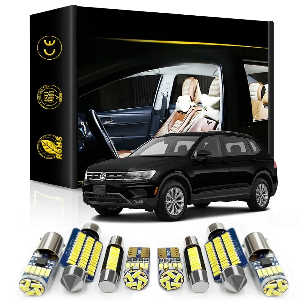 Zestaw oświetlenia LED wnętrza samochodu do Volkswagen VW Tiguan MK2 MK1 2008 2010 2013 2014 2015 2016 2017 2018 2019 2020 Akcesoria Canbus — zdjęcie 2