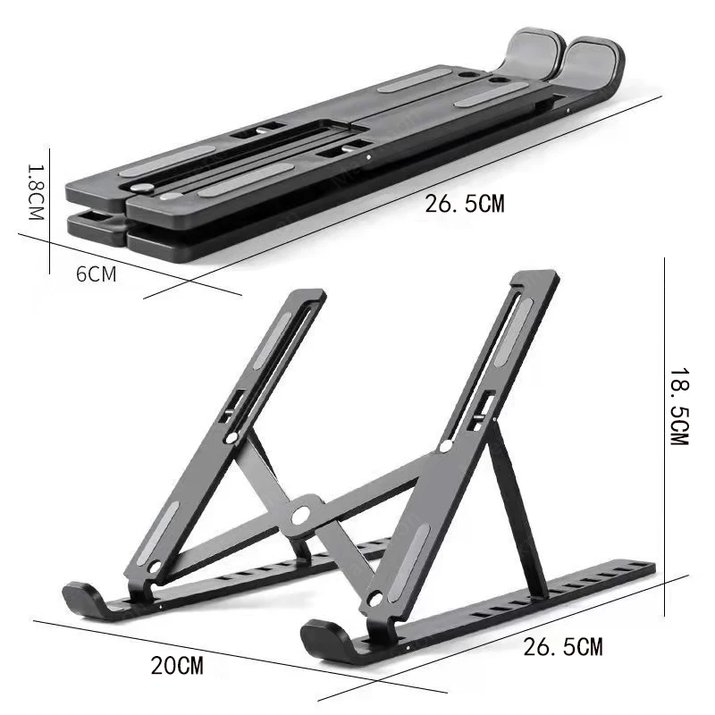 Supporto per Laptop pieghevole supporto per Notebook portatile tablet regolabili supporto per staffa per Computer accessori di Base per Macbook Air Pro