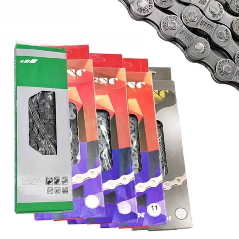 AliExpress FSC 6/7/8/9/10/11/12 Speed Velocidade Bicycle Chain 116/126 Links Ultralight MTB Mountain Road Bike