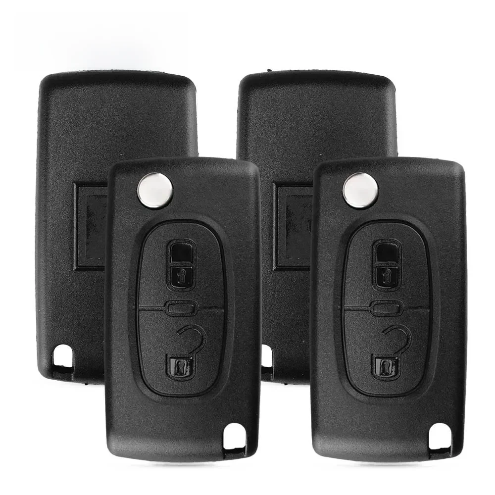 KEYYOU HU83 CE0536/0523 pour Peugeot 107 207 307 308 407 408 partenaire pour citroën C3 C4 C5 C6 Berlingo Picasso Xsara coque de clé de voiture