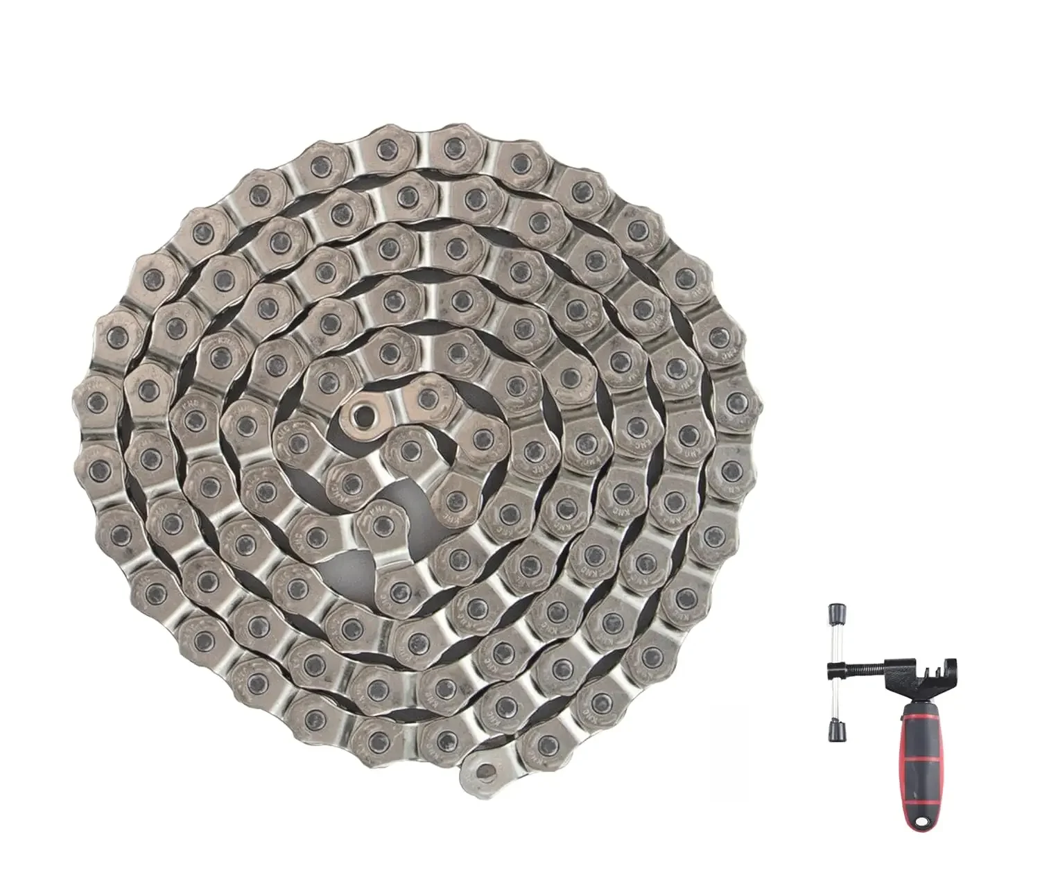 AliExpress ZUKKA Half Link BMX Bike Chain1/2 x 1/8 inch Professional BMX Chain 5000 Pond Tensile Force 1 Speed 100 Links With Tools