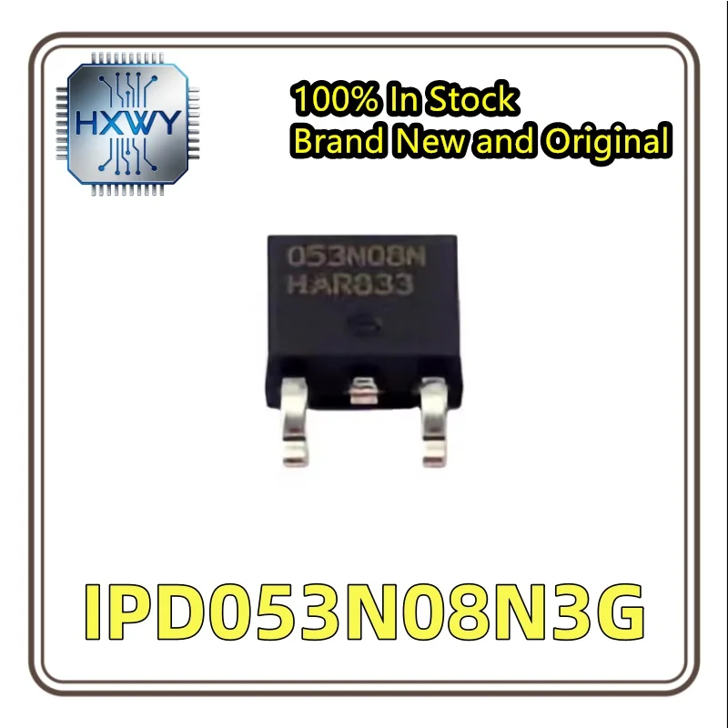 (10/50 Pieces) IPD053N08N3G 053N08N3G SOT252 Switch Factory Wholesale Cheap Electronic Component Fast Shipping