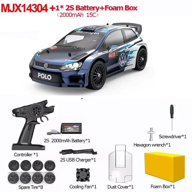 2026 MJX 14304 14303 Hyper Go 1/14  RC Car 4WD 65km/h Brushless motor metal chassis Boys Remote Control Off-Road Toy Car