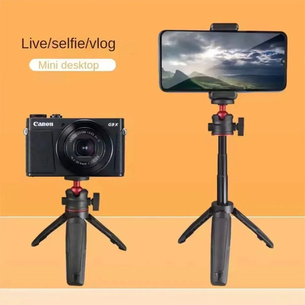 Roreta Mini Rozkładany Statyw Biurkowy Uchwyt do Fotografii z Elastyczną Głowicą Kulową i Gwintem 1/4 Cala do Selfie — zdjęcie produktu 7