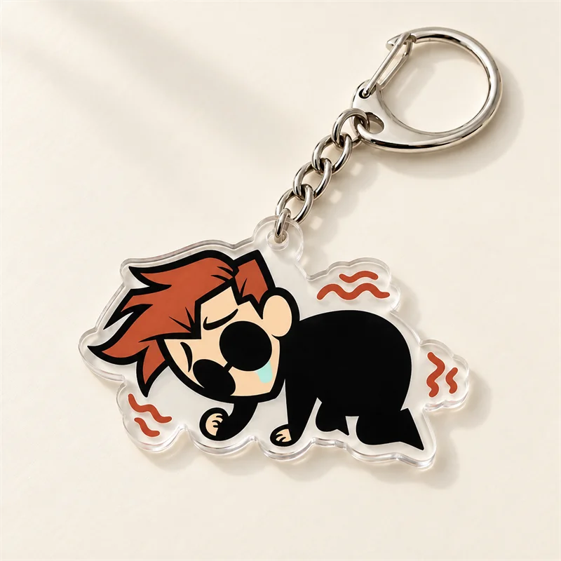 Good Omens CHIBI Keychains, Aziraphale & Crowley