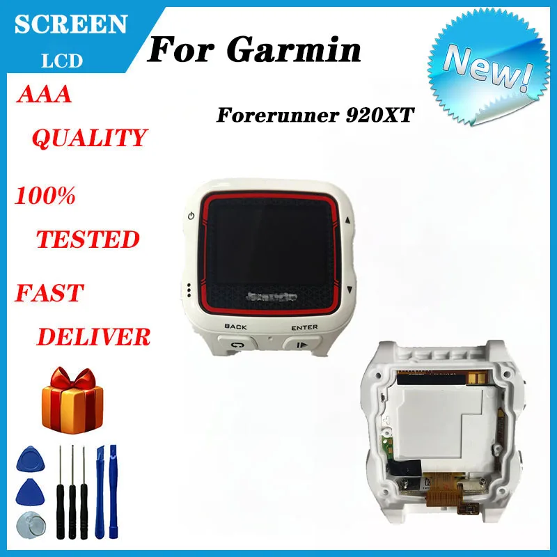 Original Complete LCD Screen Display for Garmin Forerunner 920XT 920 XT GPS Watch Original Repair Parts Replacement LCD Screen