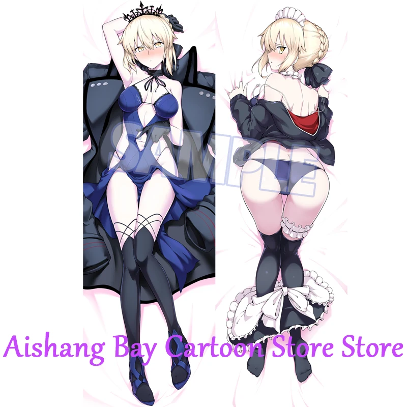 

Dakimakura Anime Pillow Cover Fate GrandOrder Maid Alter Double Sided Print Life-size Body Decoration