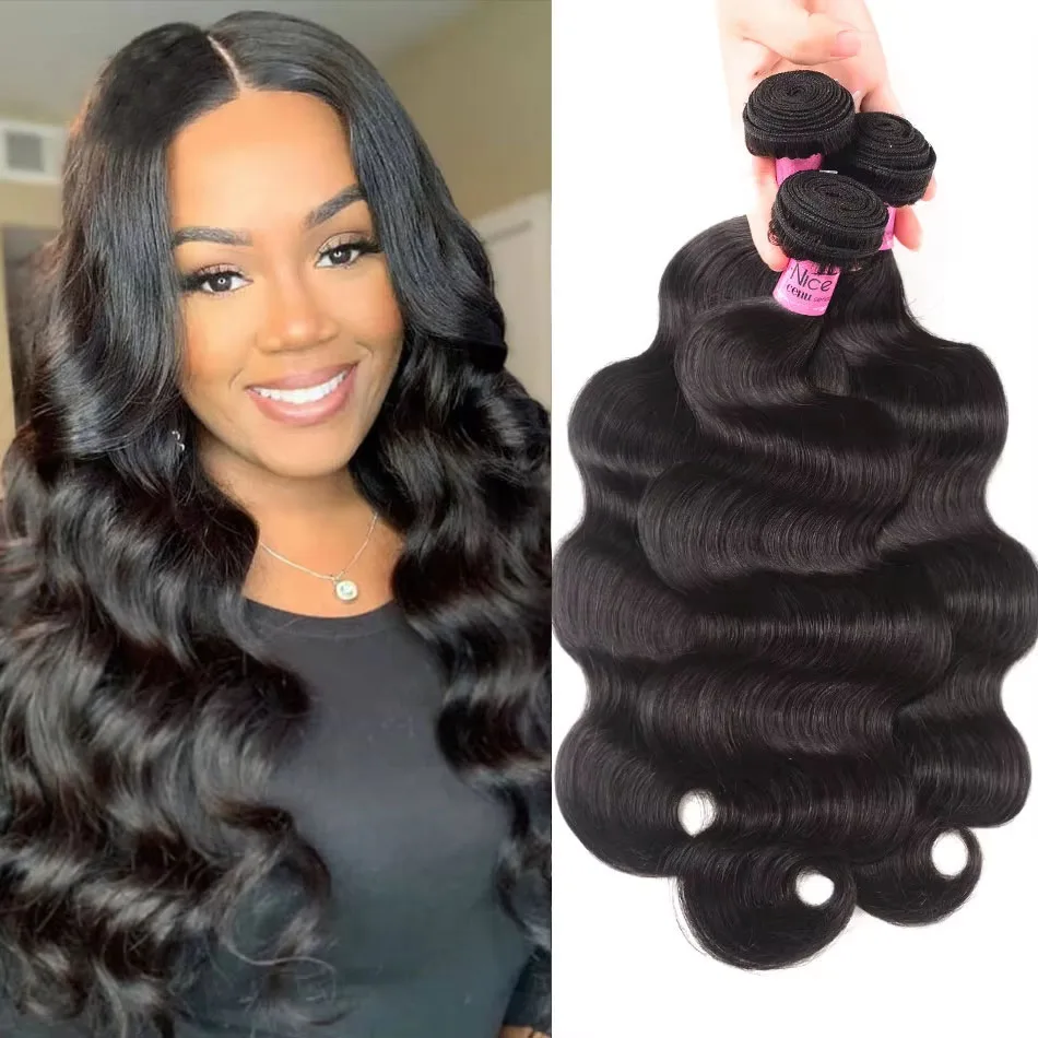 

Объемная волна, 100% пучки человеческих волос, бирманские пучки Remy Raw 2/3/4 32, 34, 36 дюймов, наращивание волнистых волос, необработанные для женщин