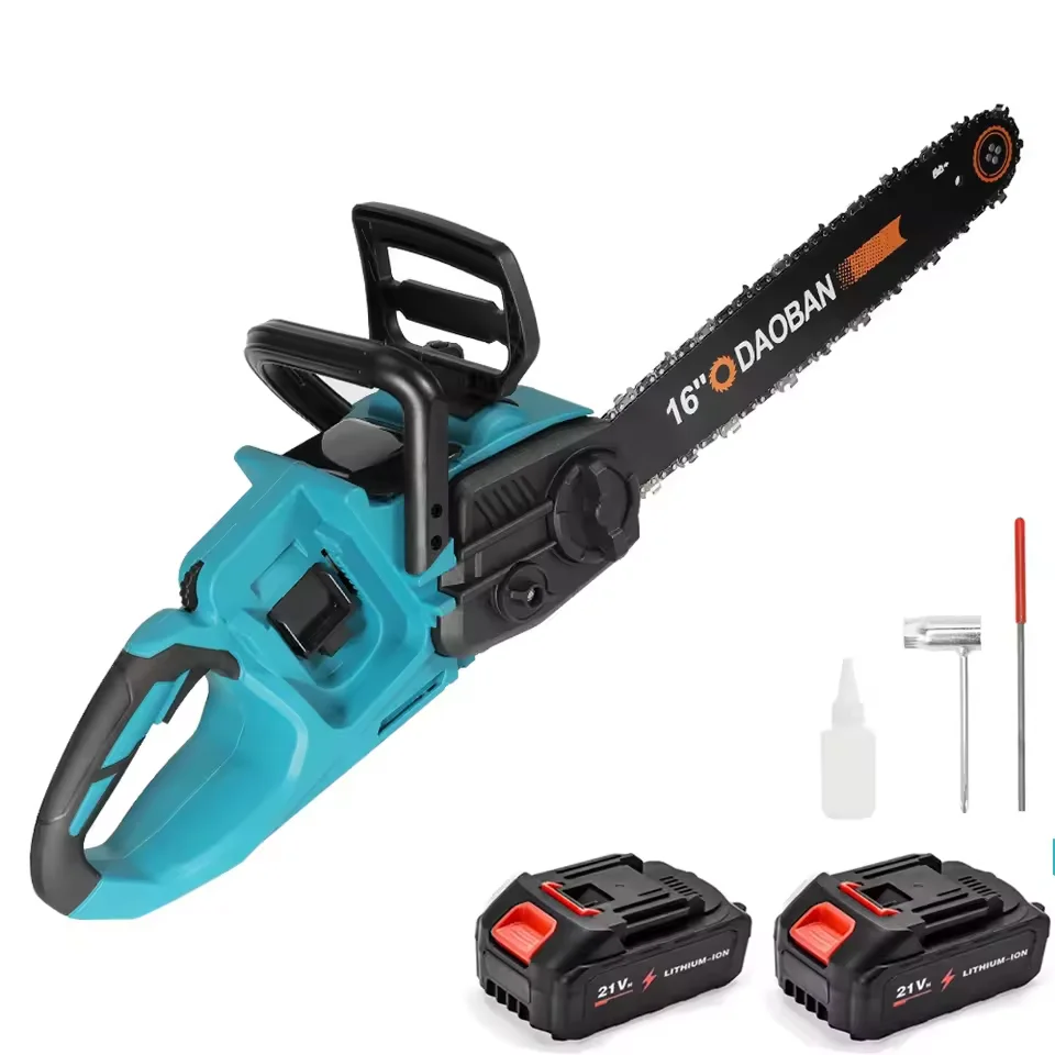 6 Inch Borstelloze Elektrische Zaag Draadloze Olieman Handheld Tuin Hout Snijden Logging Kettingzaag Power Tool Voor Makita 18V Batterij pin