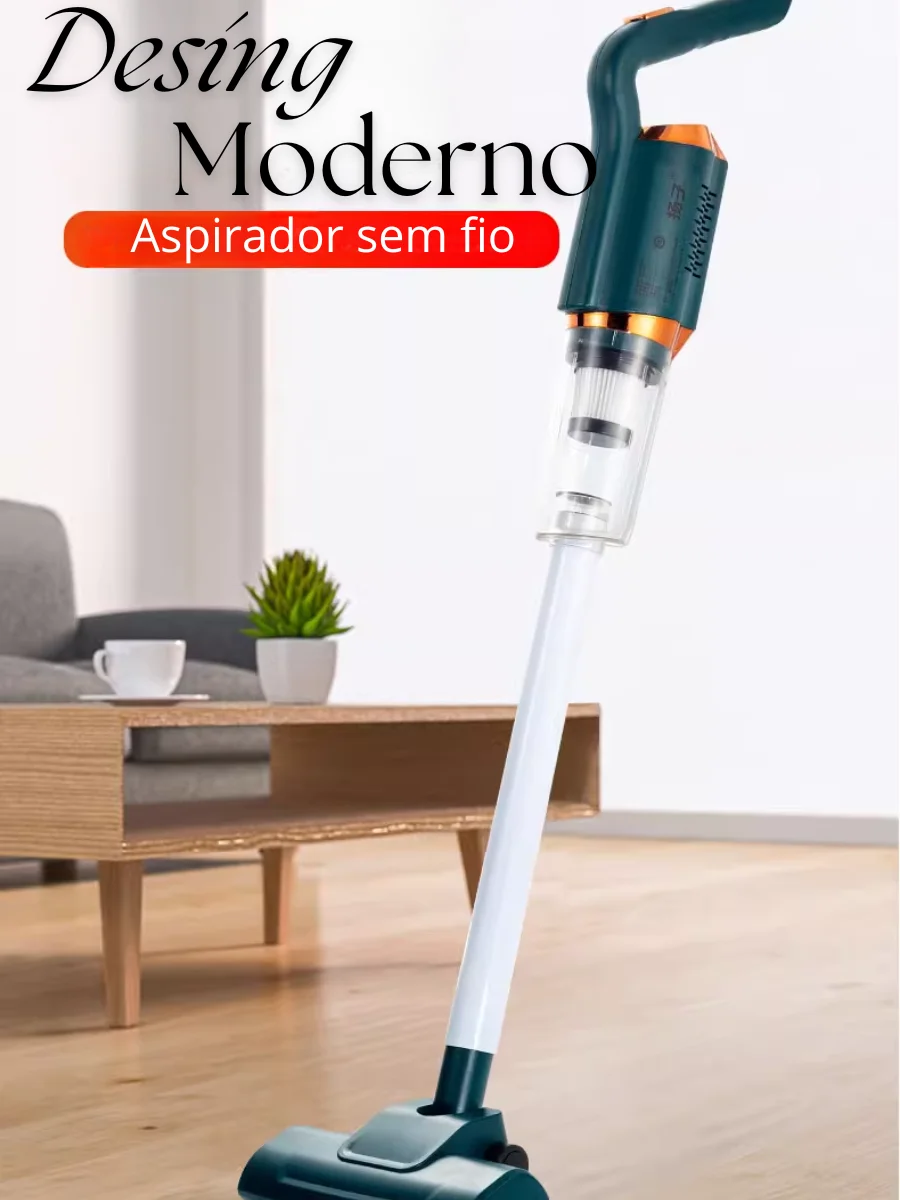 G Aspirador De Pó Vertical Portátil Bivolt Usb Recarregável Moderno Cabelos Pêlos Ácaros Carro Limpeza - DO BRASIL SEM TAXAÇÃO