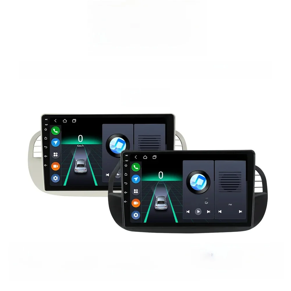 MEKEDE 9 inch Android 14 Autoradio Voor Fiat 500 2007-2015 Carplay + AUTO GPS Navigatie Multimedia Speler FM Audio Stereo Head Unit - afbeelding 2