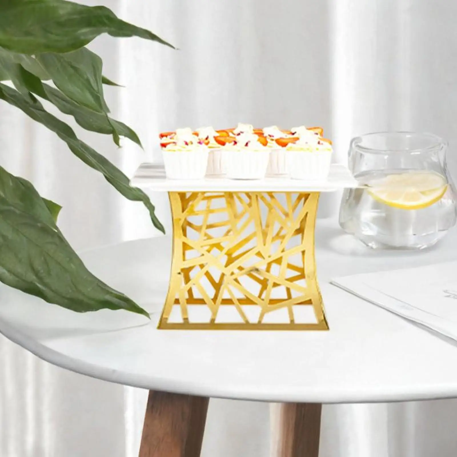 Edelstahl-Lebensmitteltablett-Ständer, Gebäck-Servierplatte, rostfrei, Mehrzweck-Obstgeschirrständer, Dessertteller-Rack für den Heimgebrauch