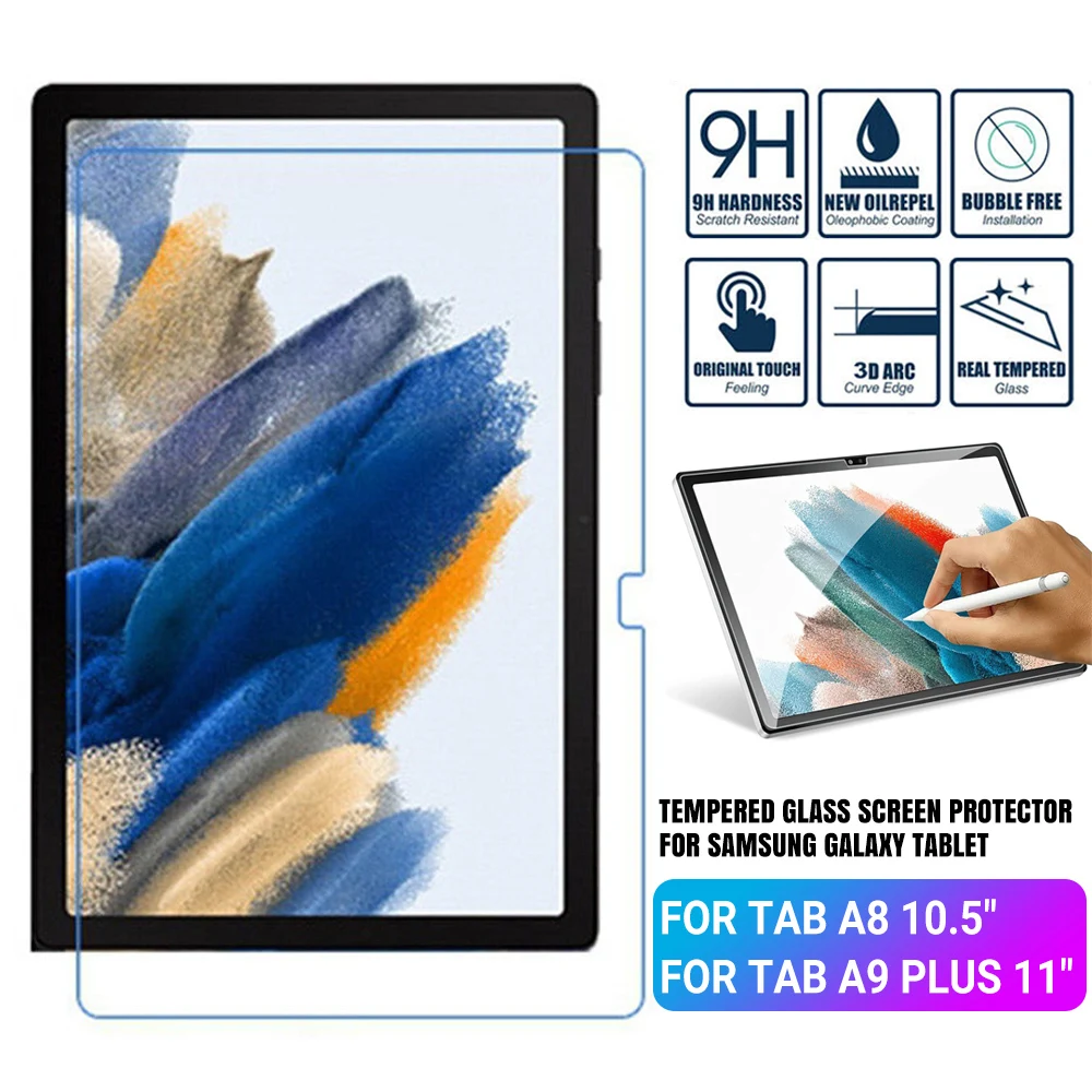 Tempered Glass For Samsung Galaxy Tab A9 Plus 11.0 Inch Tablet Screen Protector