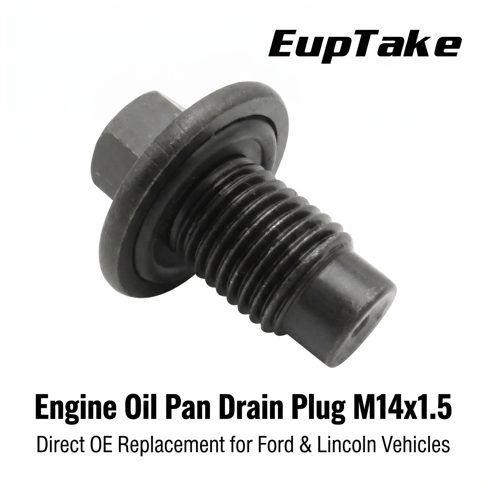 Engine Oil Pan Drain Plug with Gasket M14x1.5 F75Z-6730-BA 090-161 Fits Ford F-150 F-250 F-350 E-150 Mustang Expedition Lincoln