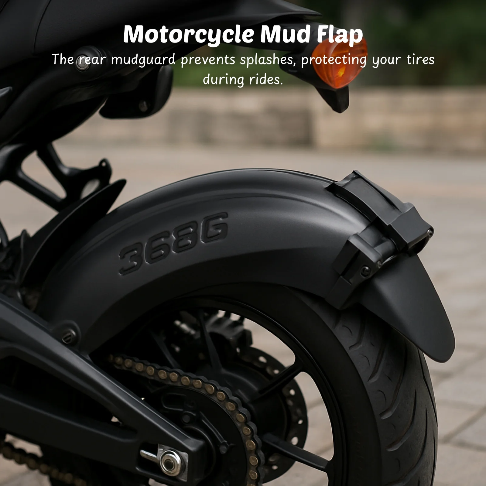 

Rear Fender for Zontes 368G Protector Splashproof Motorbike Spare Parts Stable Modification Accessory Rear Wheel Cushion Fender