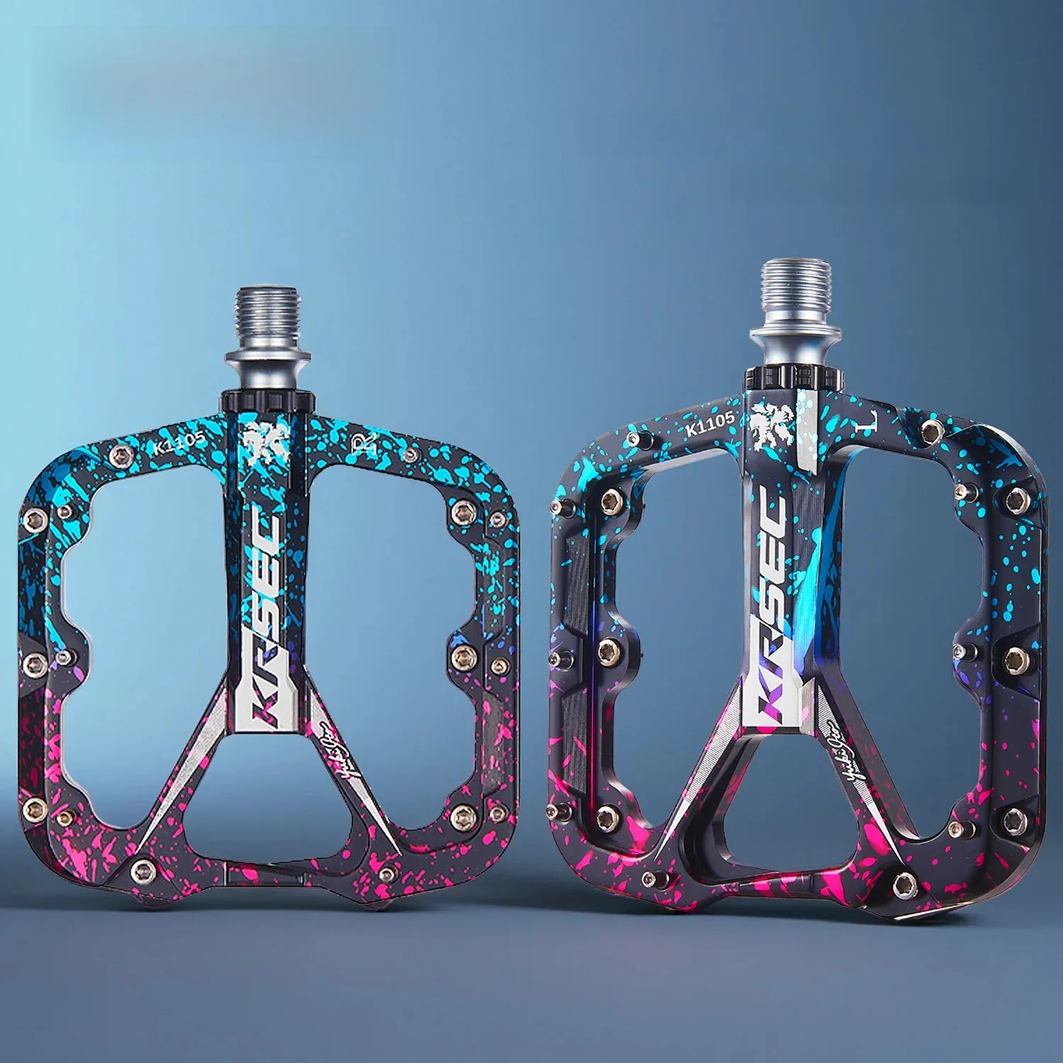 AliExpress KRSEC Bicycle Pedal Aluminum alloy Ultralight Seal 3 Bearing MTB Bicycle Pedals Accessories Mountain Road Bike Bearing Pedal