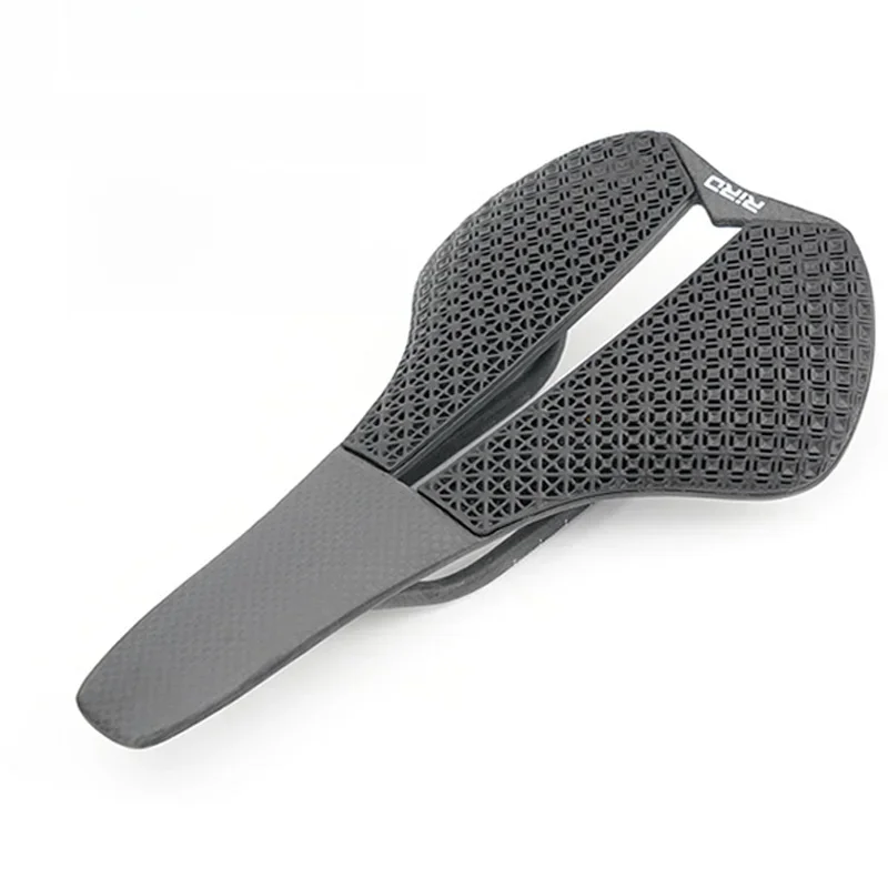 AliExpress NONE RIRO 3D Printed Ultralight Bicycle Saddle Carbon Fiber Hollow Road Bike Seat Cushion Comfortable MTB Gravel Cycling Seat Parts
