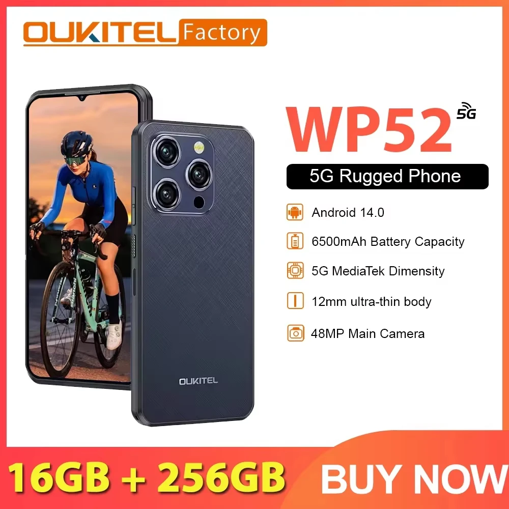 مراجعة شاملة لهاتف Oukitel WP52 الرائد في فئة الهواتف الصلبة بمواصفات قوية وعمر بطارية طويل