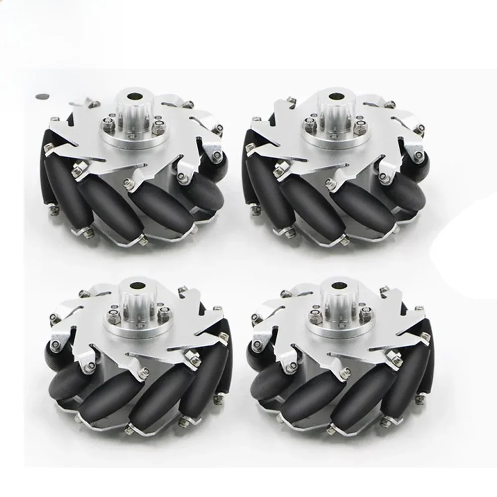 Koło Mecanum 15 kg ładowane 60 mm z piastami 6 mm do zestawu samochodowego robota RC Arduino Raspberry Pi Project — zdjęcie 2