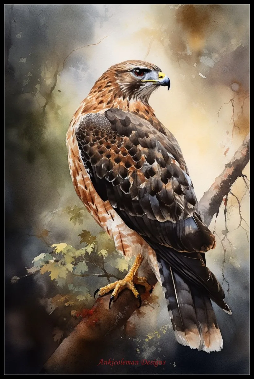 Embroidery Counted Cross Stitch Kits Needlework - Crafts 14 ct DMC Color DIY Arts Handmade Decor - A Hawk