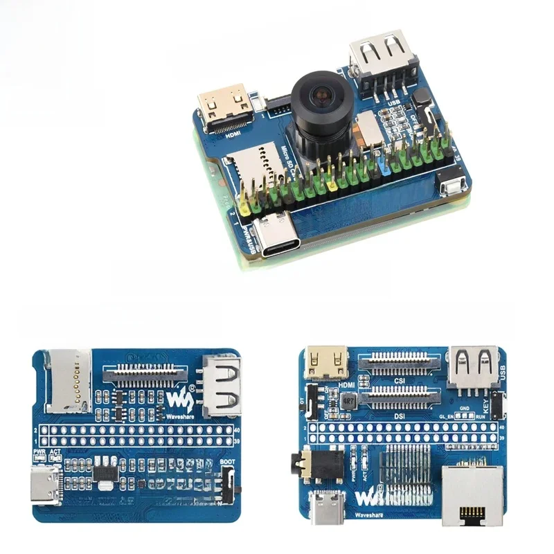 Moduł obliczeniowy Raspberry Pi 4. Opcja płyt bazowych Nano CM4-NANO-A/B/C Płyta IO Ten sam rozmiar, co CM4 Nie obejmuje CM4 — zdjęcie produktu 7