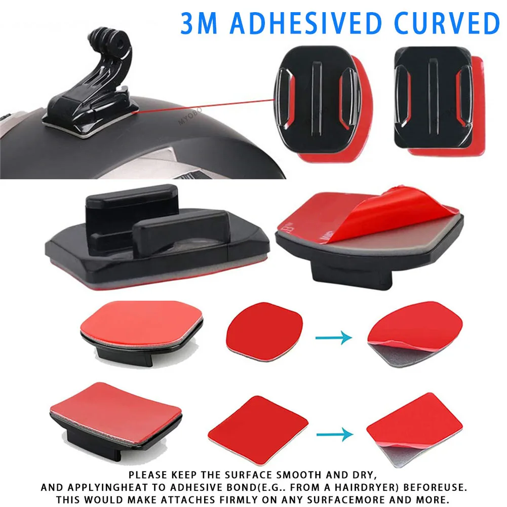Motorcycle Helmet Bracket for DJI Action 5 Pro 4 3 Helmet Chin Extension Arm Mount For Gopro Yi Action Camera Accessories Set