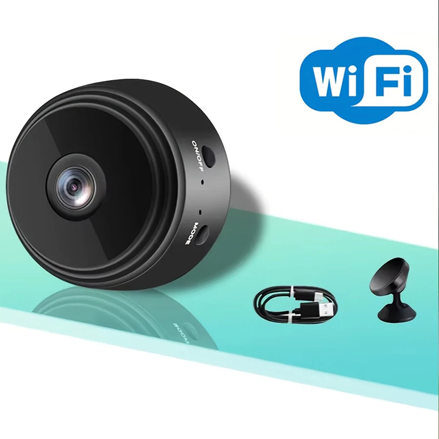 كاميرا صغيرة لاسلكية لأمن المنزل الذكي بتردد 2.4 جيجا هرتز WIFI للعرض عن بعد، والوصول عن بعد في تطبيق ومراقبة التصميم المتين