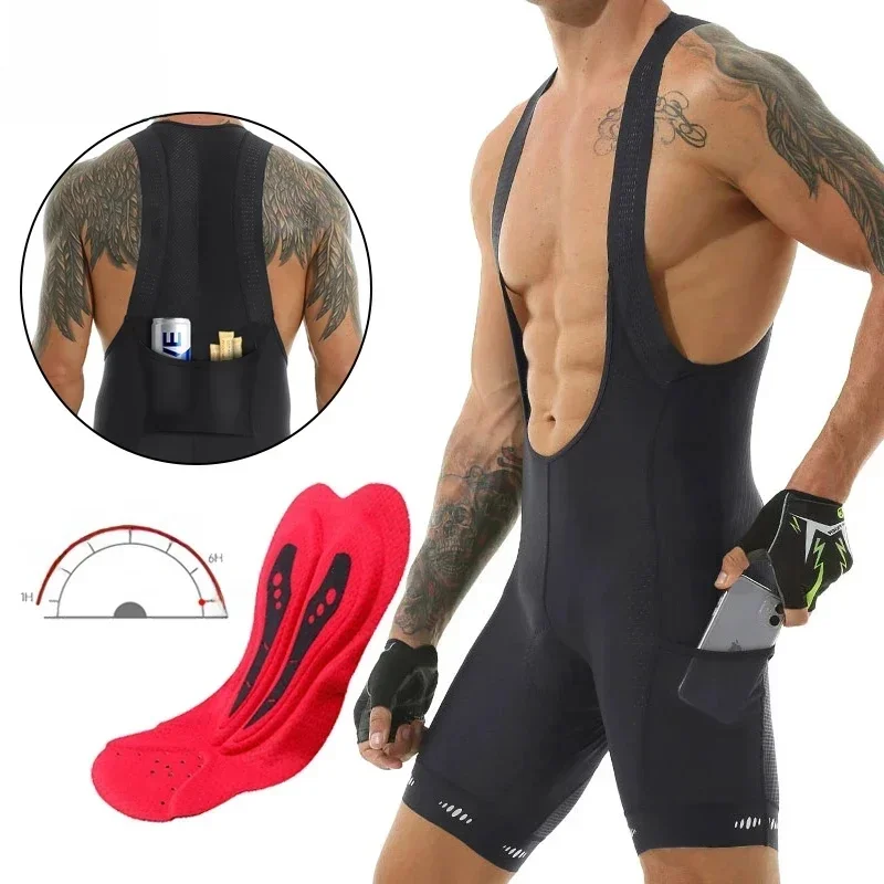 AliExpress X-TIGER X-Tiger Men's Cycling Bib Shorts With Pocket UPF 50+ Latest Generation Quick-dry Polyester Competitive Edition Series Bib Shorts