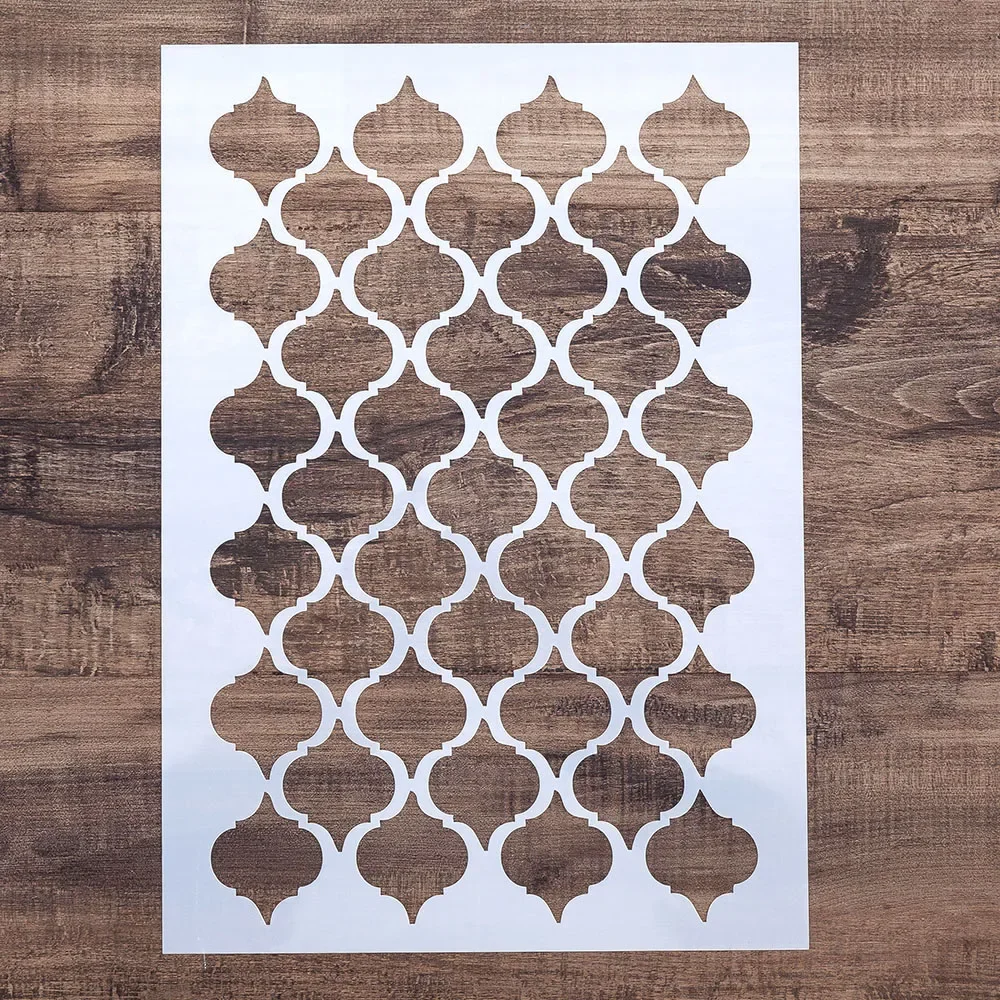 A4-formaat DIY Craft Marokkaanse stencils voor muren schilderen scrapbooking stempelen stempels album decoratieve embossing papieren kaarten - afbeelding 2