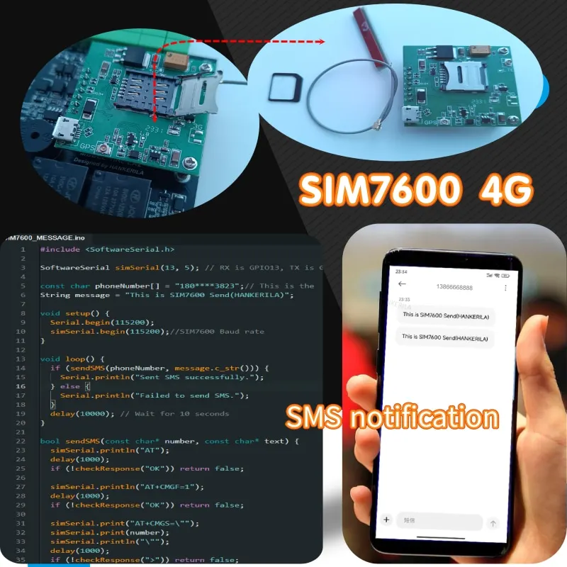 HKL-EA2 대량 도매 가격 SIM7600 4G 모듈 RS485 DS18B20 감지 비프음 알람 2 NPN 입력 2 릴레이 출력 IIC 확장