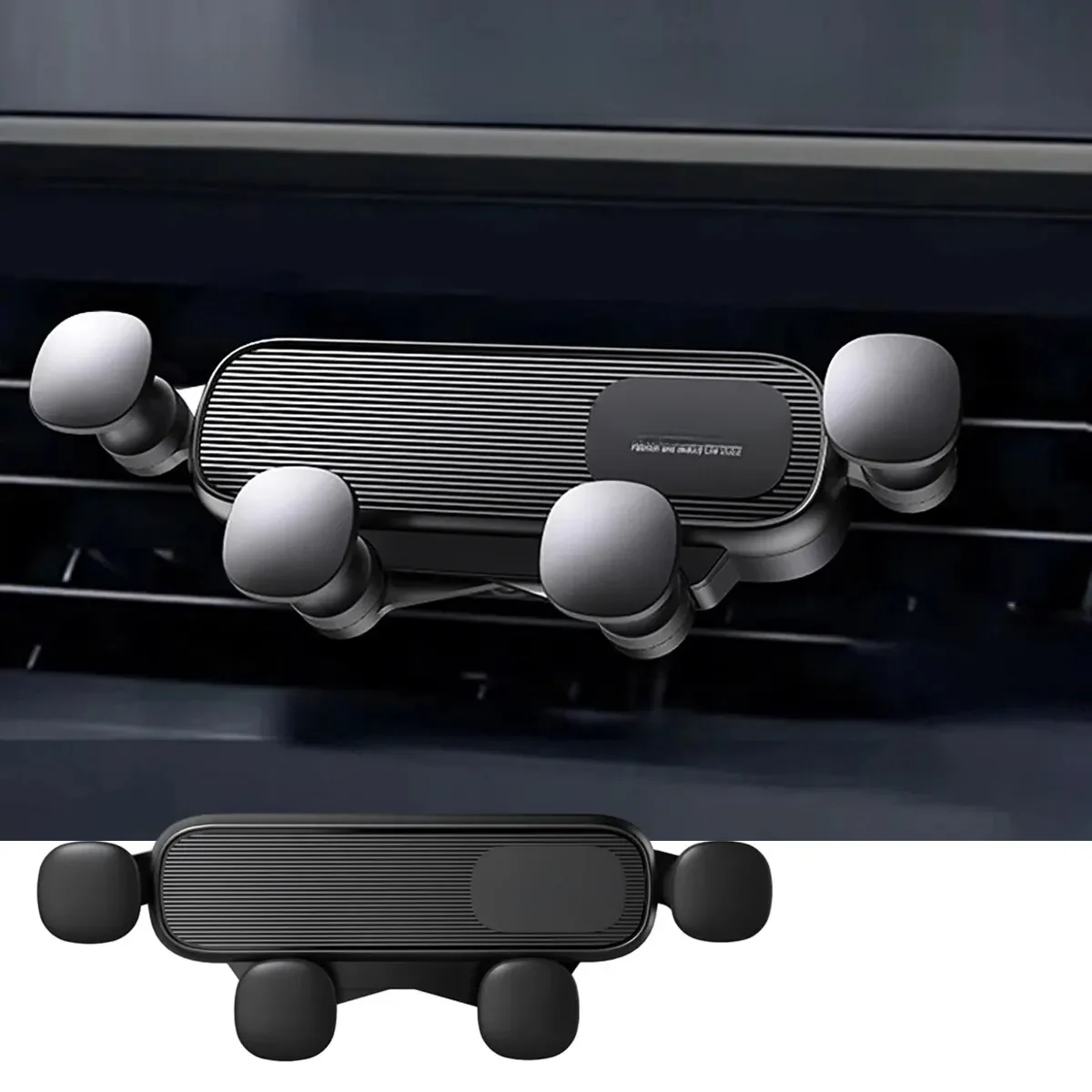 Suporte de telefone para carro por gravidade, ventilação de ar do carro, montagem universal à prova
