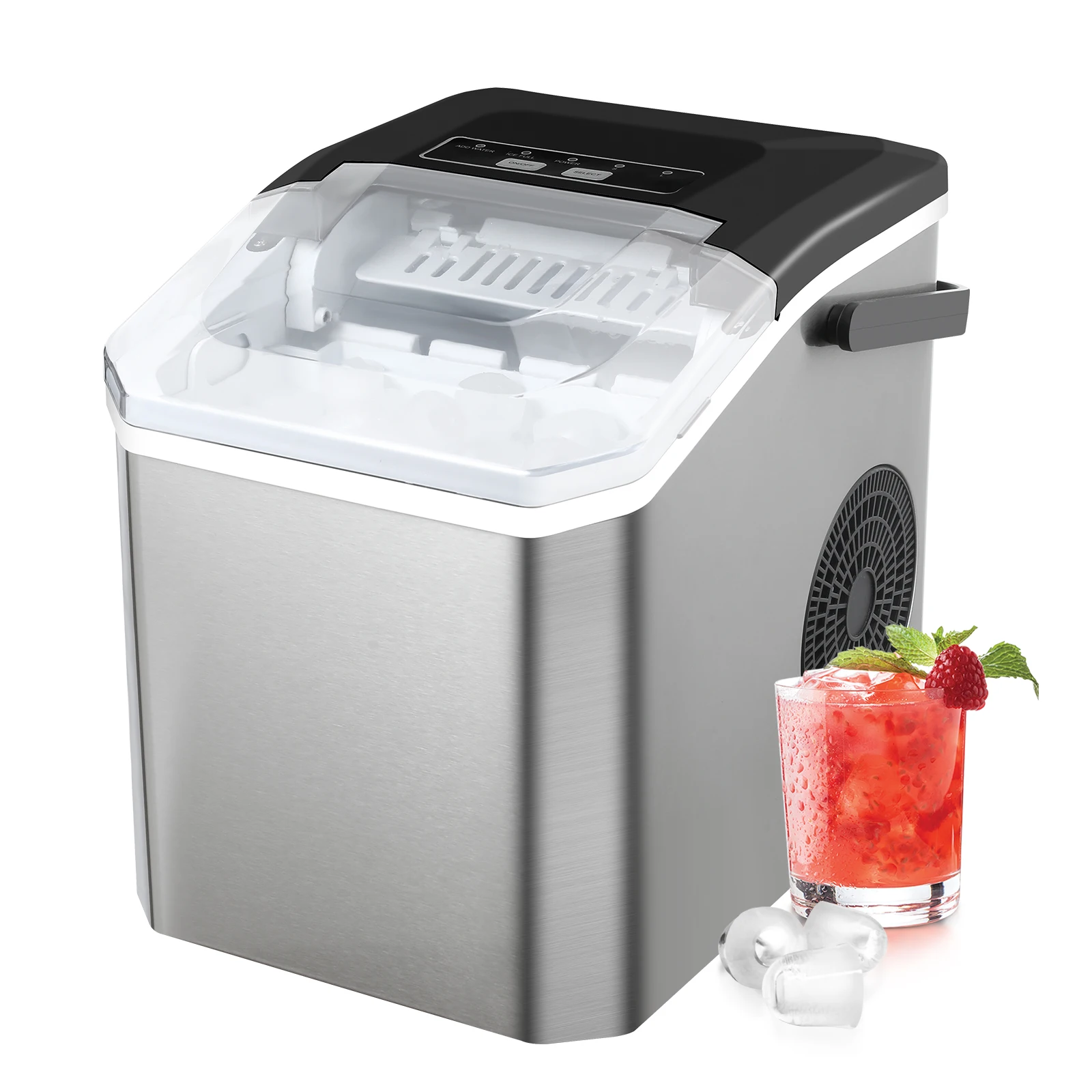 Tragbare Eismaschine für Zuhause, Küche, Büro, APP, intelligente Steuerung, WLAN-Fernbedienung, Eismaschine, Mini-Elektro-Eiswürfelmaschine