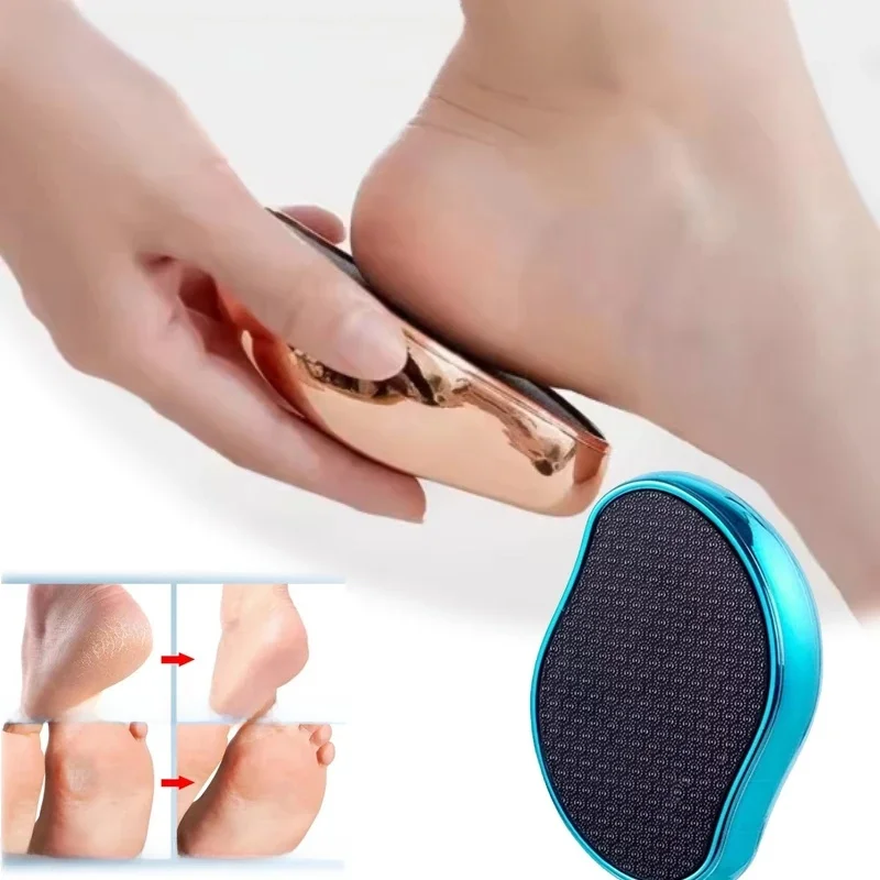 Broyeur de pieds pour enlever la peau morte, planche à friction des callosités, épurateur de pieds en verre nano, réparation du pied, outil de grattage du talon
