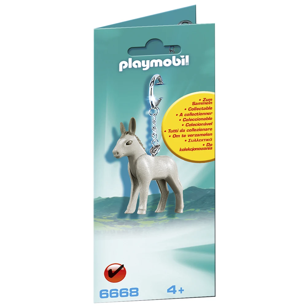 Playmobil donkey keychain, 6668, original, toys, boys, girls, gifts, collector, figures, dolls, shop, with box, new, man, woman, official license, clicks