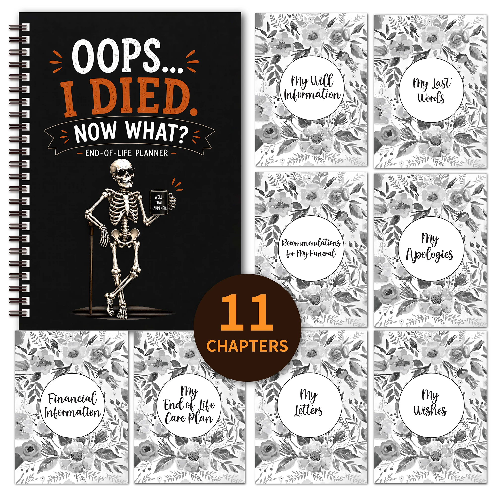 My Final Wishes – End of Life Planner Notebook to Organize Final Wishes, Important Documents, Financial Accounts, Passwords, Medical Preferences, Funeral Arrangements, and Letters to Family