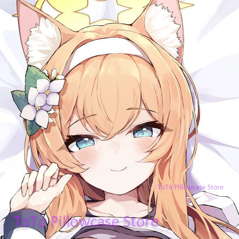 Dakimakura Iochi Mari Blue Archive funda de almohada para el cuerpo Anime tamaño real 2WAY funda de cojín para abrazar