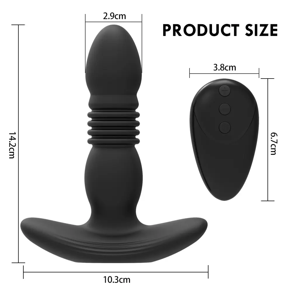 Teleskop Vibrierender Butt-Plug Anal Vibrator Wireless Remote Sex Spielzeug für Frauen Ass Anal Dildo Prostata Massager Männer Buttplug