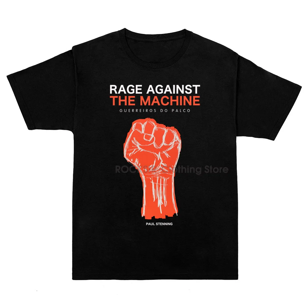 New Rage Against The Machine T-shirts Rap Metal Rock Lovers Streetwear T shirt For Men Summer Cotton Casual Short Sleeve Tops