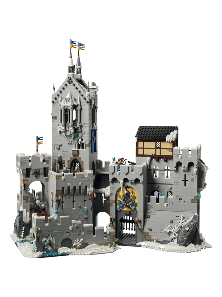 Blocs de Construction de Forteresse de montagne, 3995 pièces, briques de Construction à monter soi-même, modèle de château, jouets pour adultes, cadeaux de noël compatibles 910029