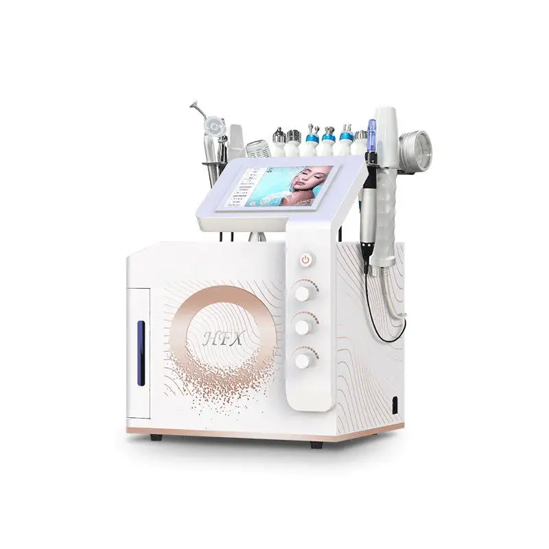 Portable 14 in 1 Oxygen Jet Microdermaabrasion Skin Care Face Lifting Skin Rejuvenation Oxygen Facial Diamond Machine