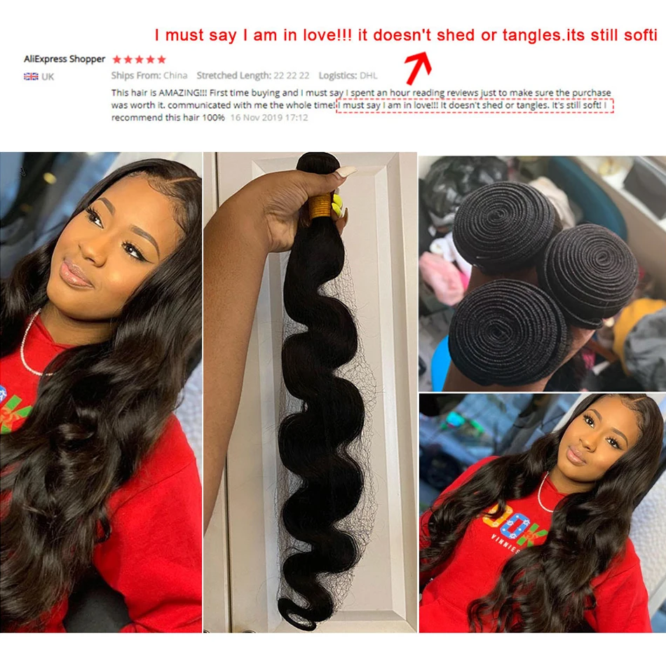 BodyWave Bundles 12A Unprocessed Peruvian Hair Body Wave Wavy Human Hair Extensions Natural Color Weave Wholesale Virgin Hair