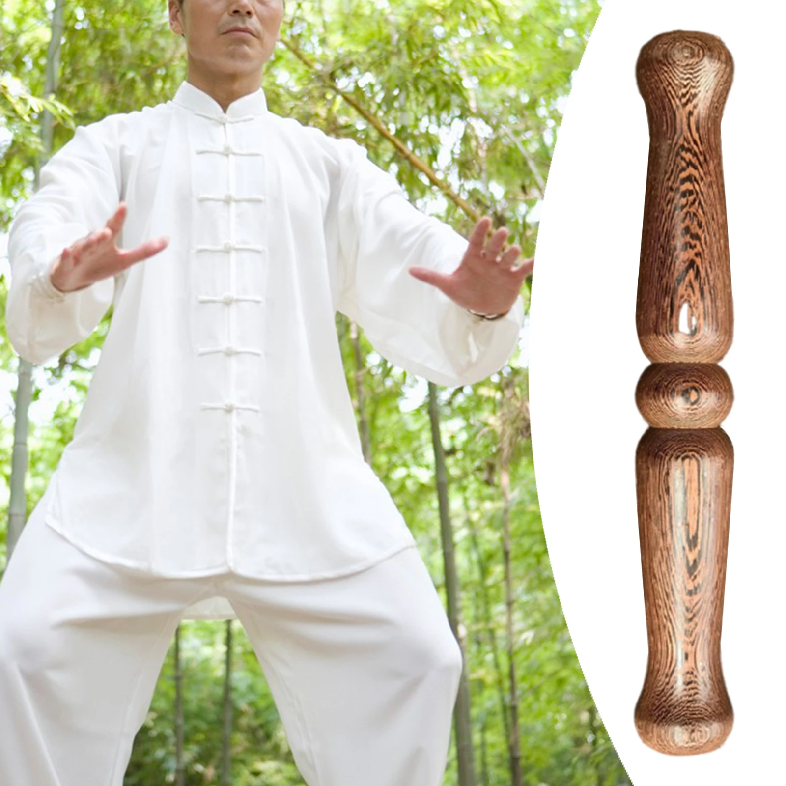 

Tai Stick Chinese Hunyuan Taichi Fitness Bar Polished Shaolin Qigong Kungfu Exercise Equipment Training Aid for Beginners