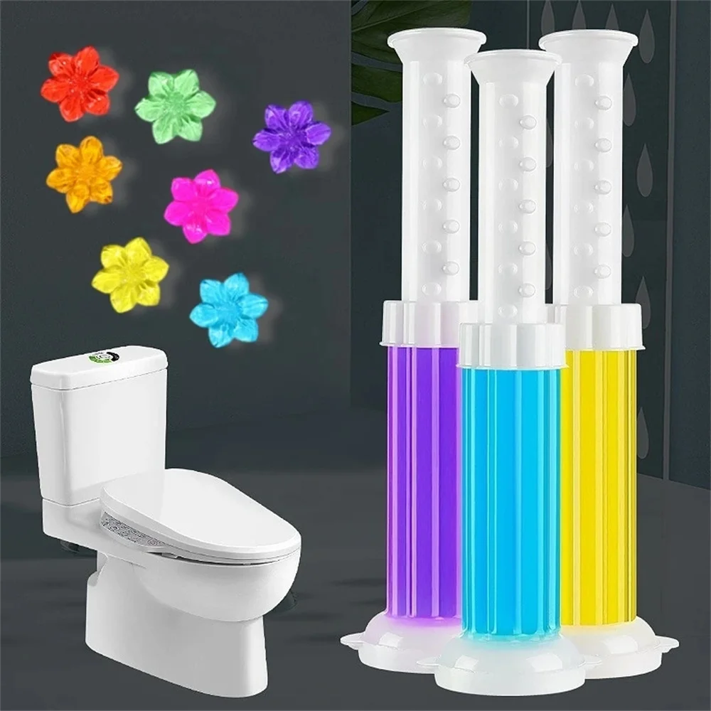 

Toilet Deodorizer Flower Aroma Toilet Cleaning Gel，Cleaning Supplies, Toilet Cleaning Tools For Bathroom