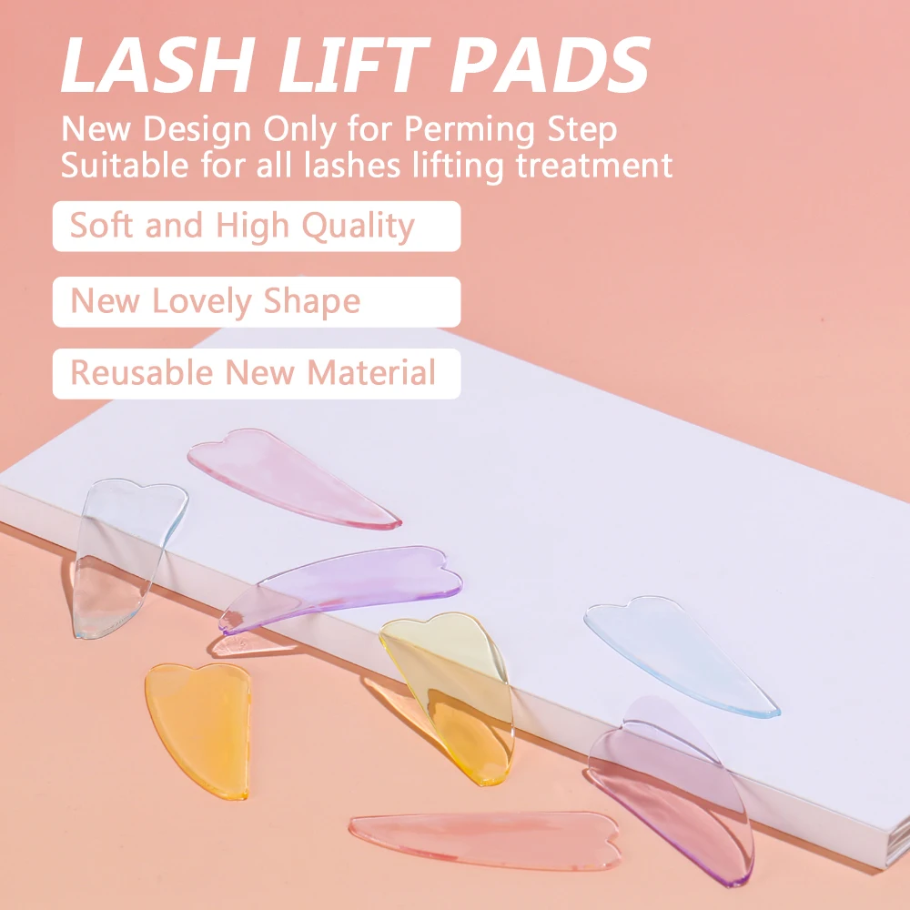 1 Paar weichmachende Wimpernlifting-Pads, wiederverwendbare Augenpads, herzförmige Wimpernlifting-Schutzfolien zum Dauerwellen oder Färben von Wimpern und Augenbrauen – Detail 3