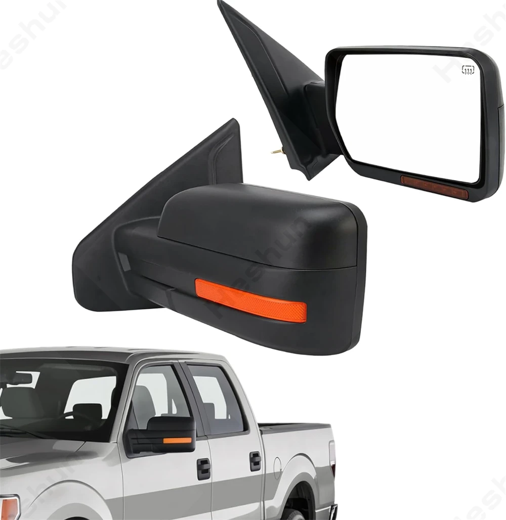 Extendable Towing Mirror For Ford F-150 Series F150 Raptor 2007-2014 Pickup Truck Side Mirrors Wing Mirror Heated Single Light