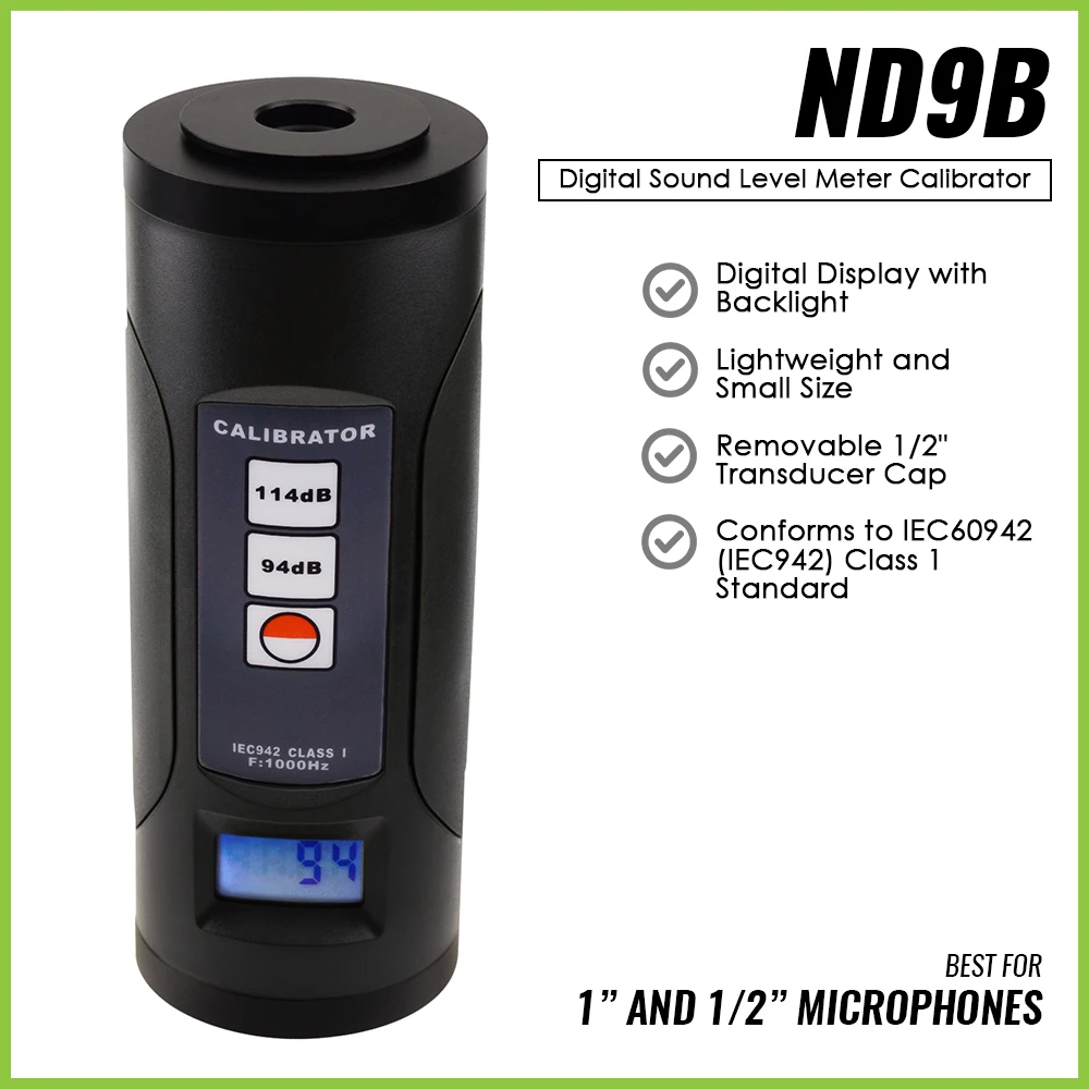 digital som nivel medidor calibrador 94db 114db melhor para polegadas e polegada microfone sonometer noise decibel tester 01